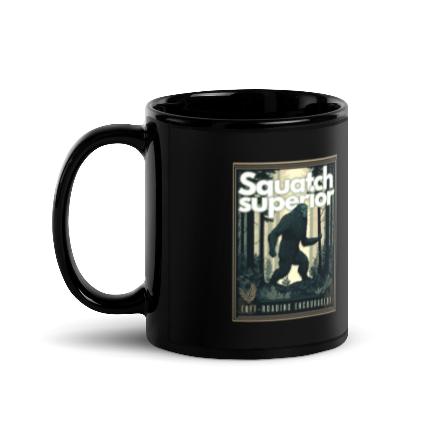 Squatch Superior - Black Glossy Mug