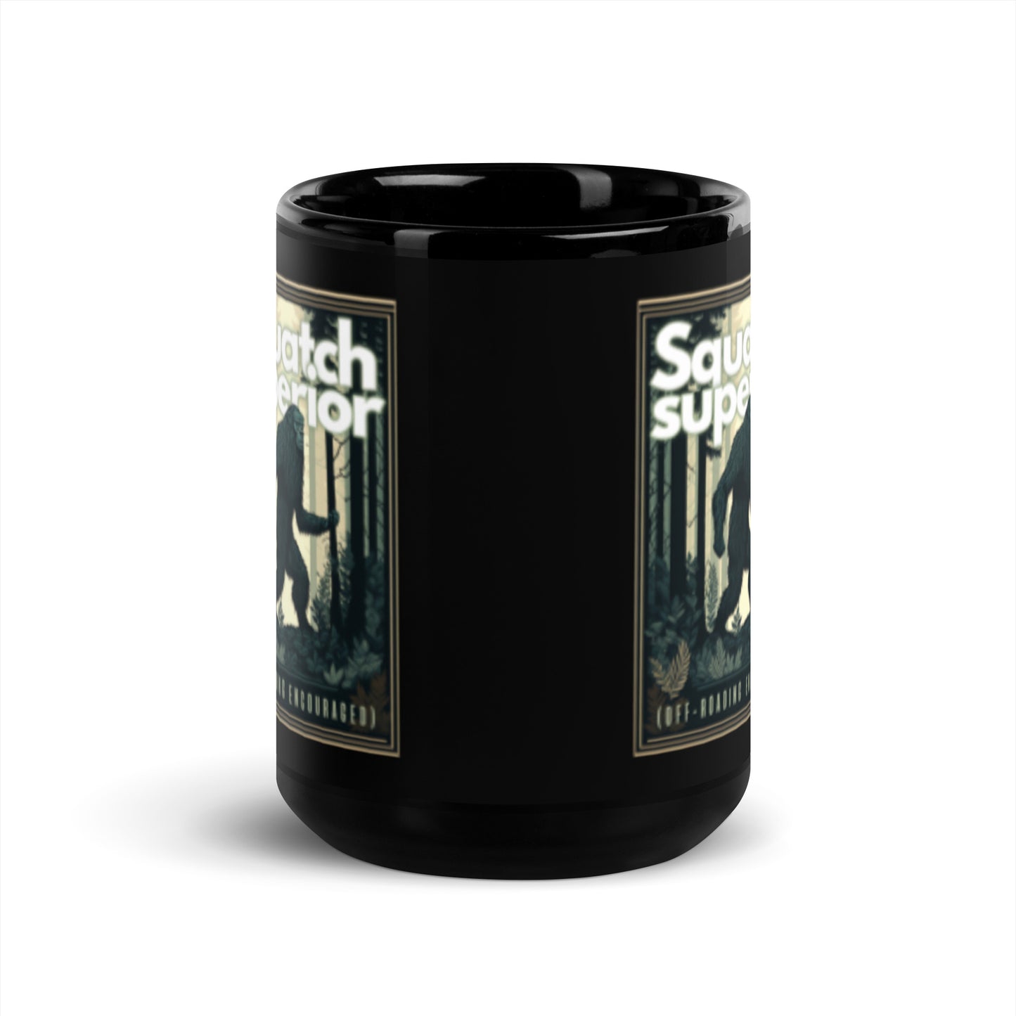 Squatch Superior - Black Glossy Mug