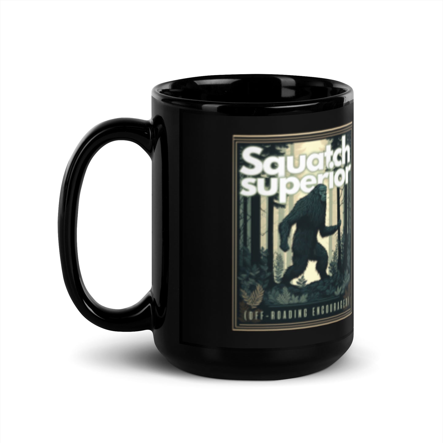 Squatch Superior - Black Glossy Mug