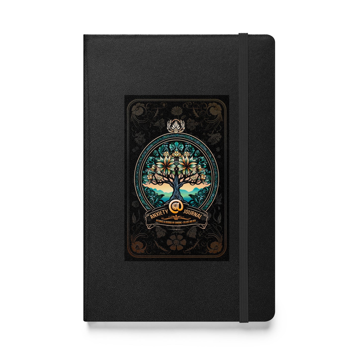 Anxiety Journal - Hardcover Bound Notebook in Black