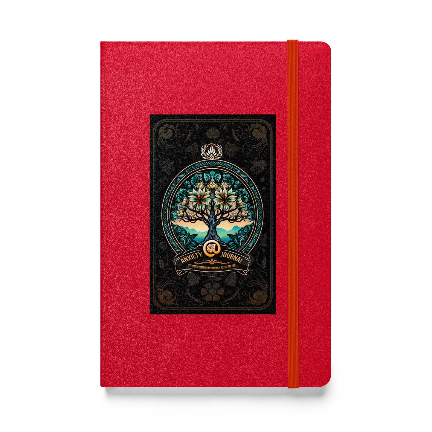 Anxiety Journal - Hardcover Bound Notebook in Red