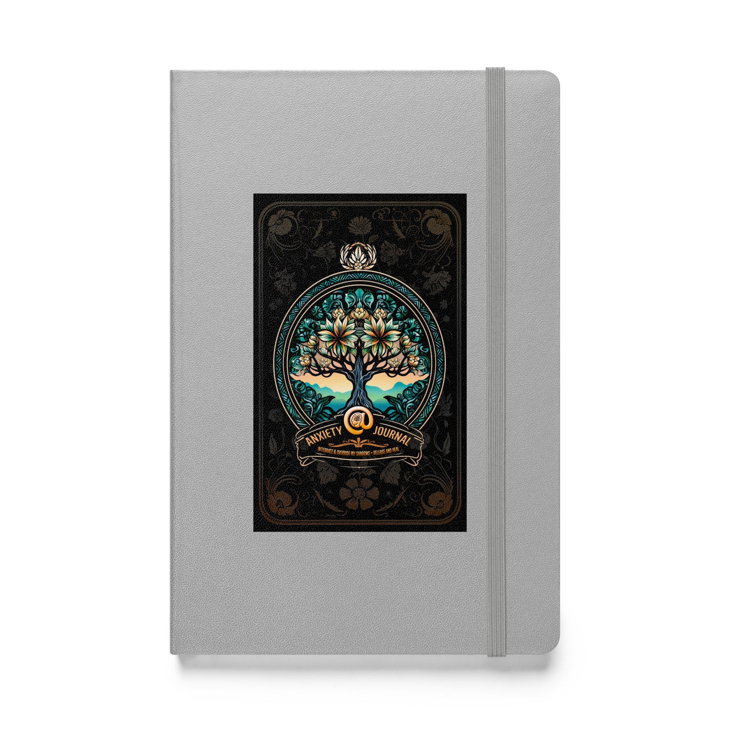 Anxiety Journal - Hardcover Bound Notebook in Silver