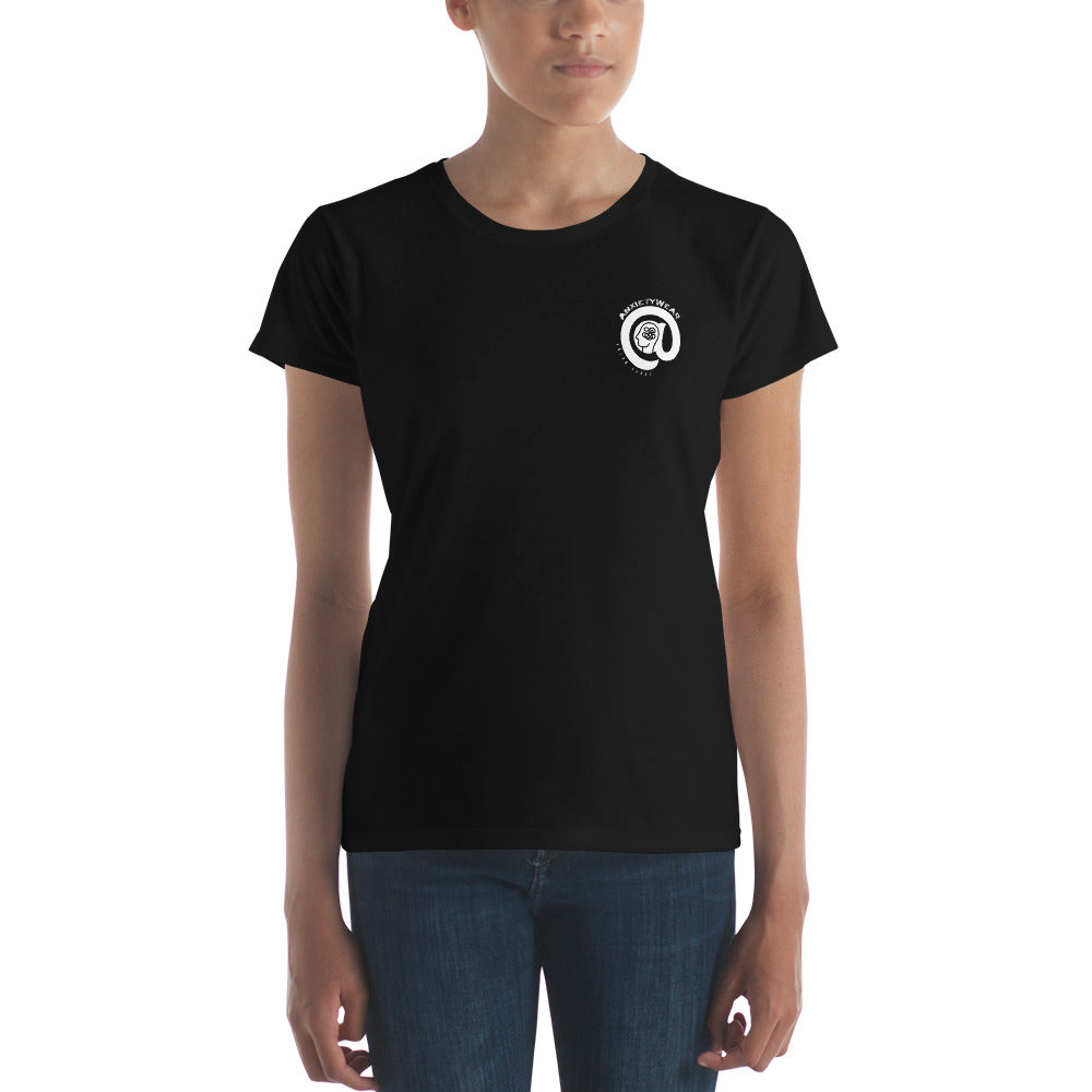@Anxiety (Branded and Crested) - Women's Fitted short sleeve t-shirt