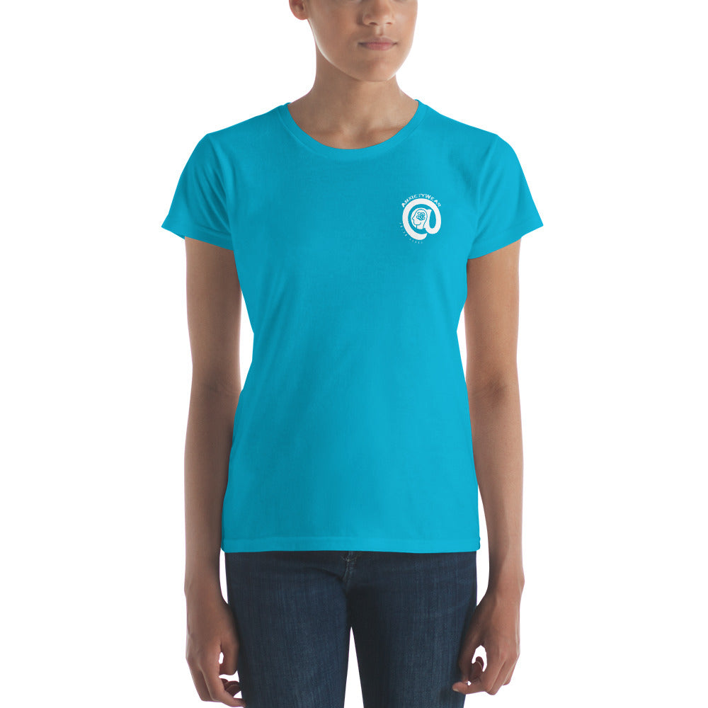 @Anxiety (Branded and Crested) - Women's Fitted short sleeve t-shirt