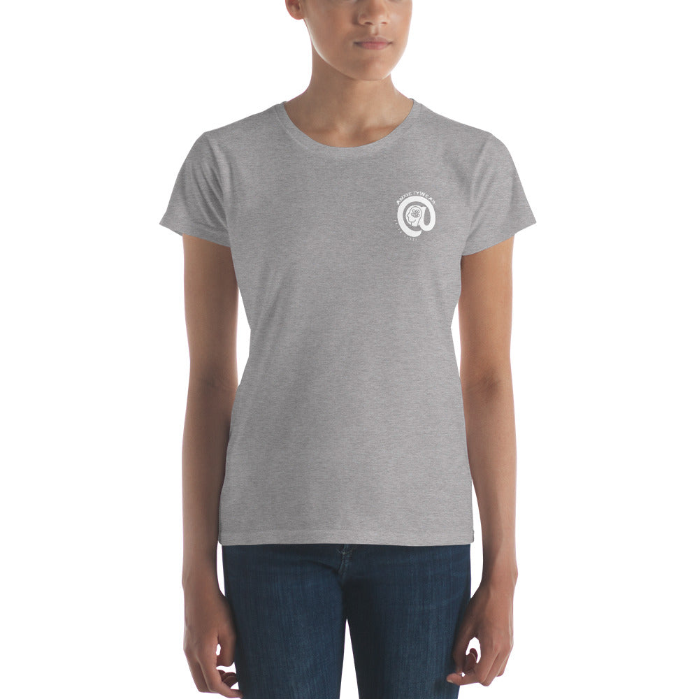 @Anxiety (Branded and Crested) - Women's Fitted short sleeve t-shirt