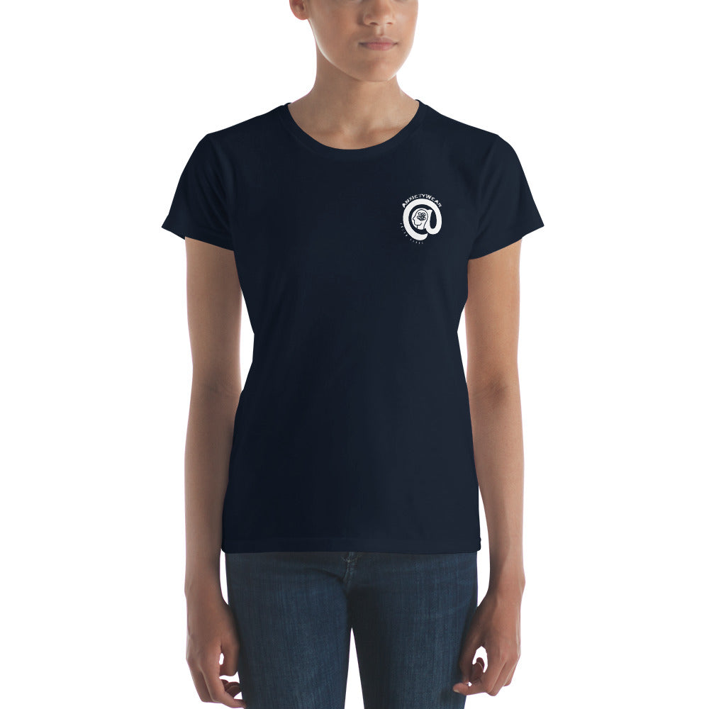 @Anxiety (Branded and Crested) - Women's Fitted short sleeve t-shirt