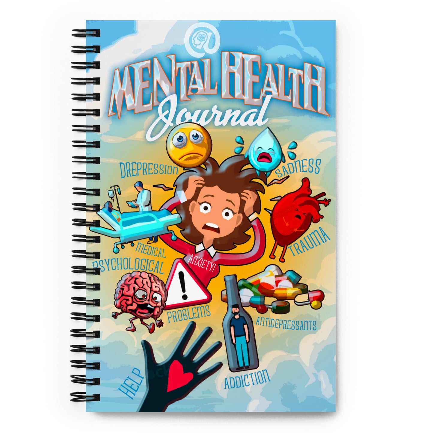 Mental Health Journal in Spiral Notebook