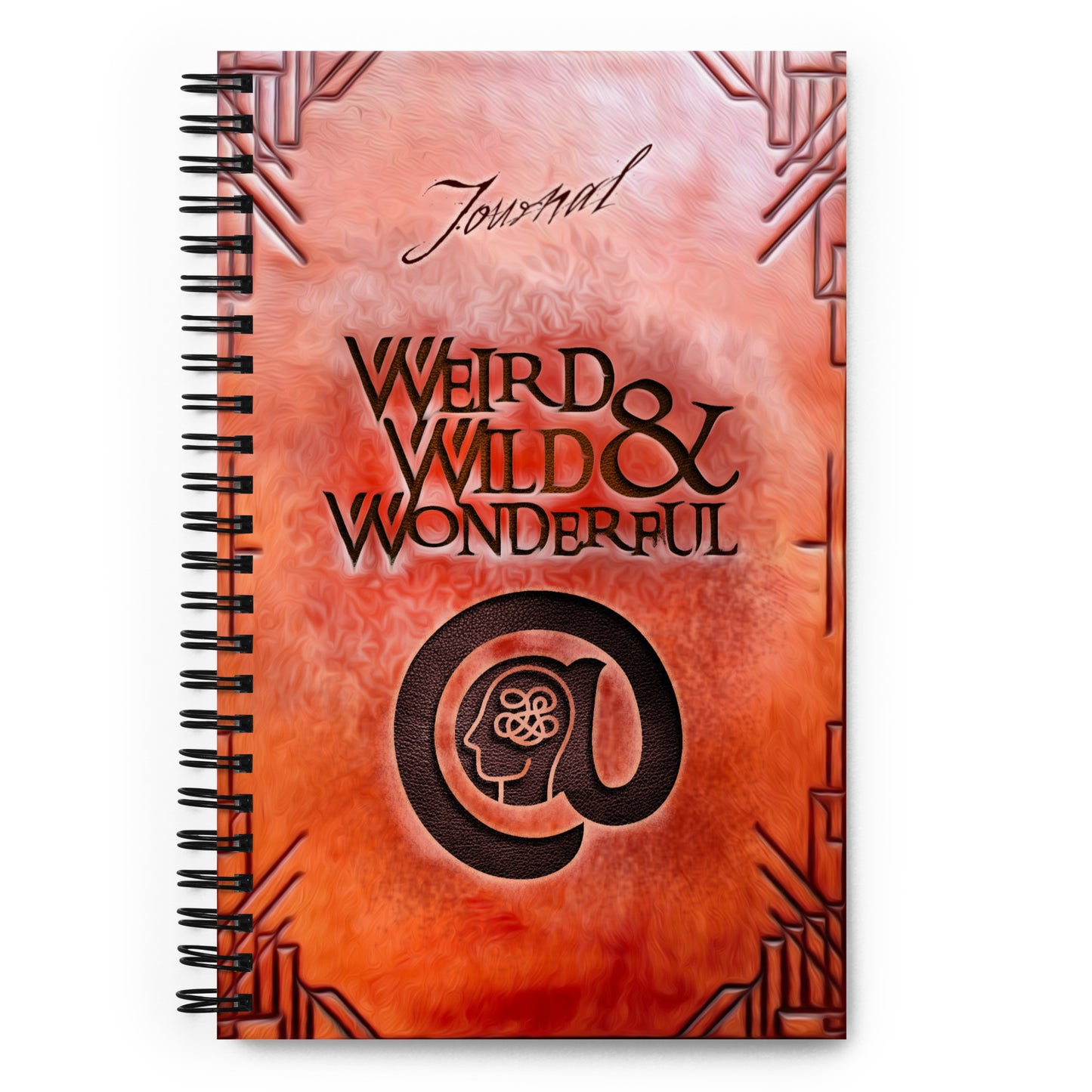 Weird, Wild & Wonderful Anxiety Journal - Spiral notebook